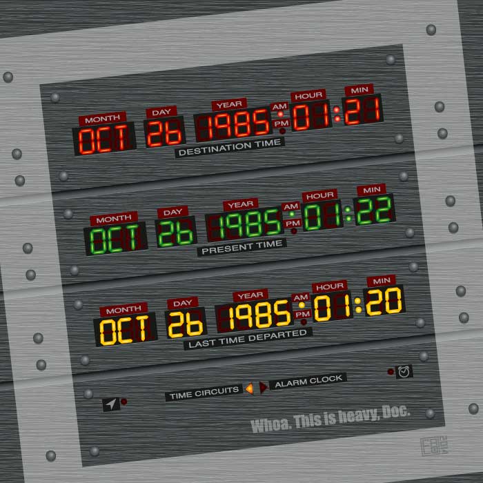 back to the future time machine pop