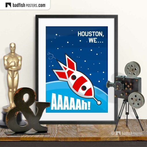 Apollo 13 | Houston, We... Aaaaah! | Comic Movie Poster | © BadFishPosters.com