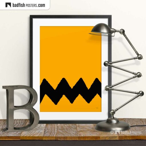 Charlie Brown | Graphic Poster | © BadFishPosters.com