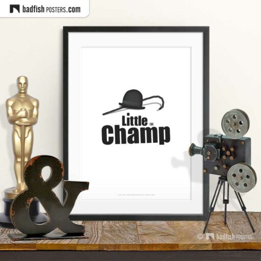 Charlie Chaplin | Little Champ | Movie Art Poster | © BadFishPosters.com