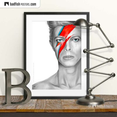 David Bowie | Aladdin Sane | Art Poster | © BadFishPosters.com