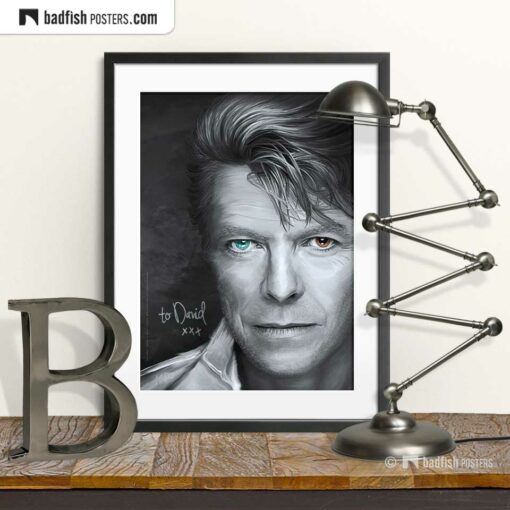 David Bowie | Tribute to David | Art Poster | © BadFishPosters.com