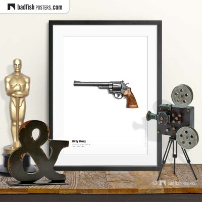 Dirty Harry - Magnum | Movie Art Poster | © BadFishPosters.com
