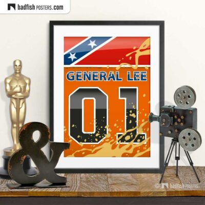 The Dukes of Hazzard - General Lee | Movie Art Poster | © BadFishPosters.com