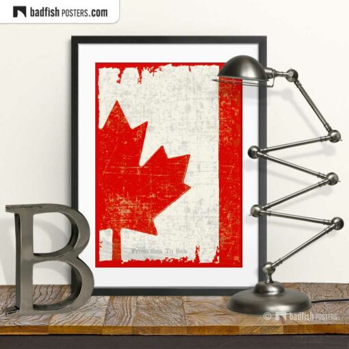 Flag Of Canada | Art Poster | © BadFishPosters.com