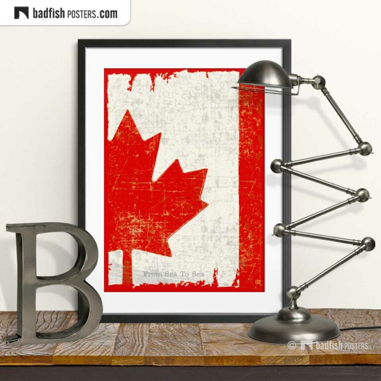 Flag Of Canada Poster Badfishposters