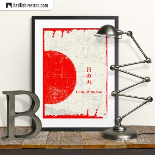 Flag Of Japan | Circle Of The Sun | Art Poster | © BadFishPosters.com