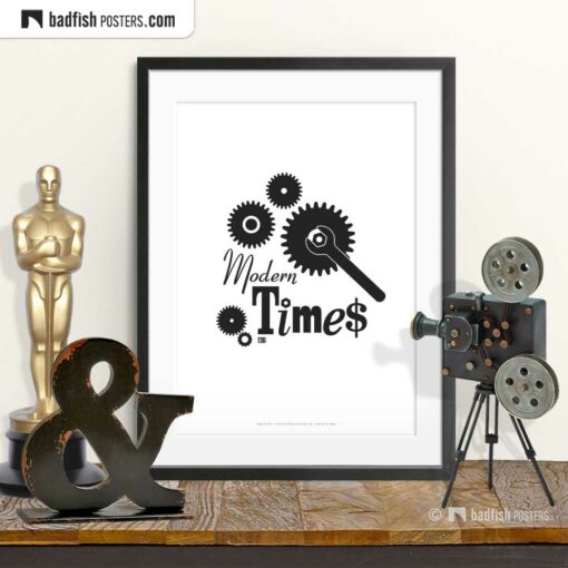 Modern Times | Minimal Movie Poster | © BadFishPosters.com