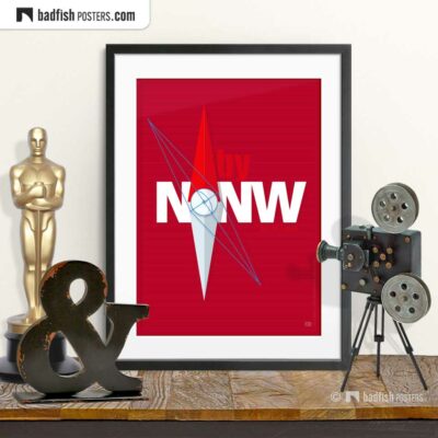 North by Northwest | N-by-NW | Movie Art Poster | © BadFishPosters.com