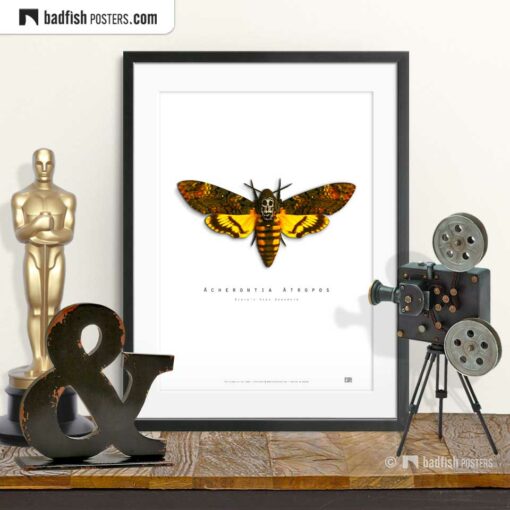 The Silence Of The Lambs | Death's-Head Hawkmoth | Movie Art Poster | © BadFishPosters.com