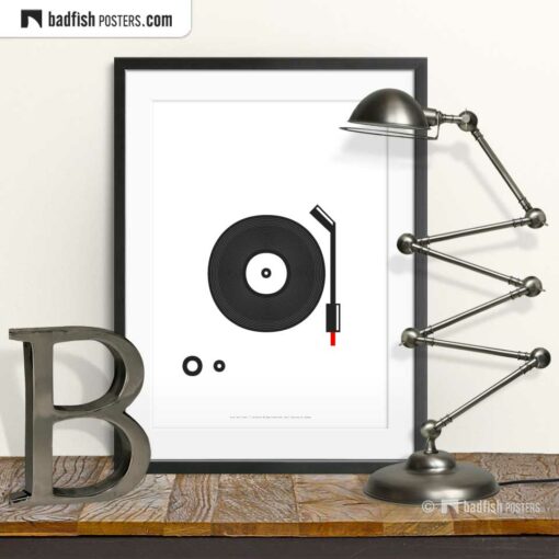 Spin That Vinyl | Minimal Poster | © BadFishPosters.com