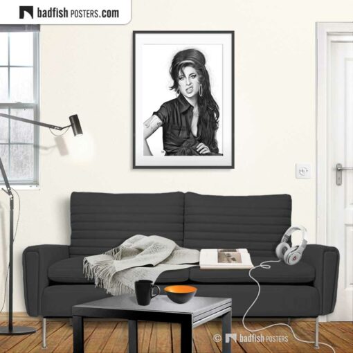 Amy Winehouse | Art Poster | Gallery Image | © BadFishPosters.com