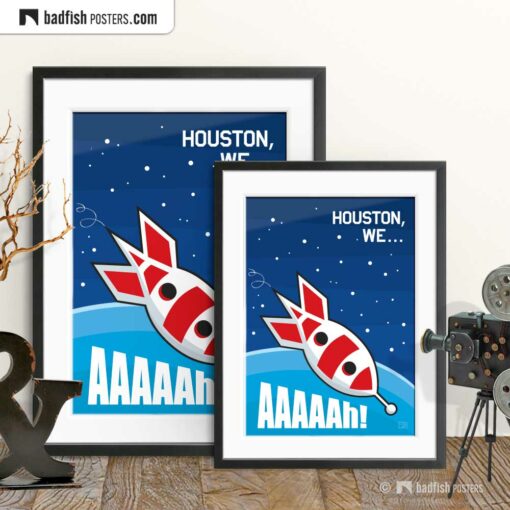 Apollo 13 | Houston, We... Aaaaah! | Comic Movie Poster | Gallery Image | © BadFishPosters.com