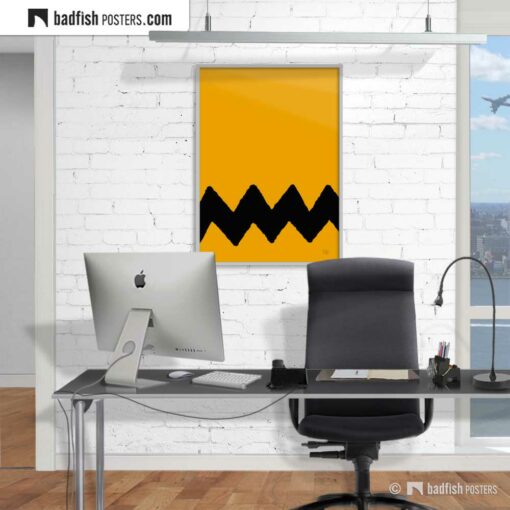 Charlie Brown | Graphic Poster | Gallery Image | © BadFishPosters.com