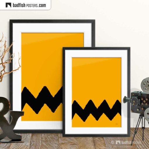 Charlie Brown | Graphic Poster | Gallery Image | © BadFishPosters.com