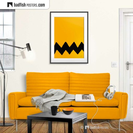 Charlie Brown | Graphic Poster | Gallery Image | © BadFishPosters.com