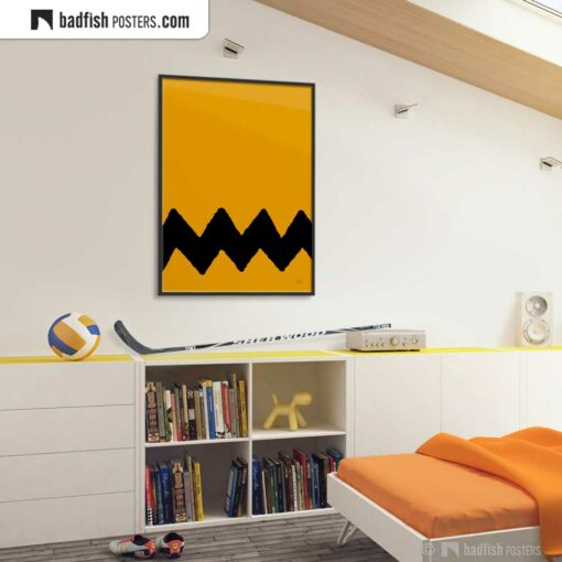 Charlie Brown | Graphic Poster | Gallery Image | © BadFishPosters.com