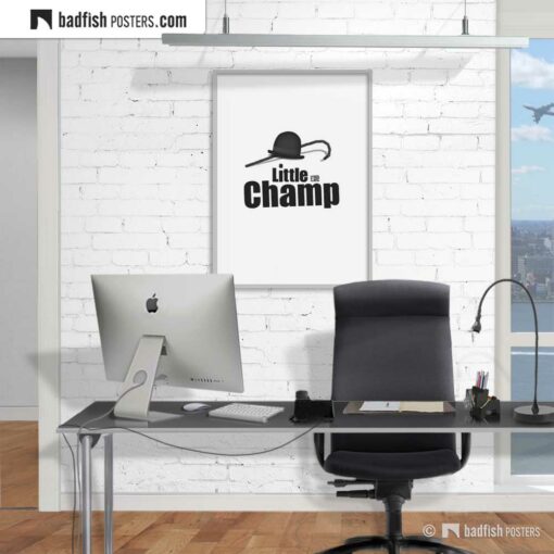 Charlie Chaplin | Little Champ | Movie Art Poster | Gallery Image | © BadFishPosters.com