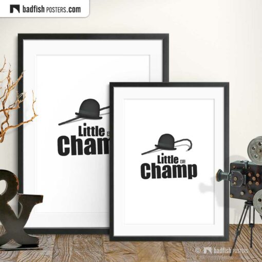 Charlie Chaplin | Little Champ | Movie Art Poster | Gallery Image | © BadFishPosters.com