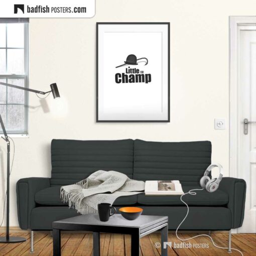 Charlie Chaplin | Little Champ | Movie Art Poster | Gallery Image | © BadFishPosters.com
