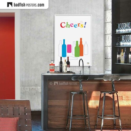 Cheers! | Graphic Poster | Gallery Image | © BadFishPosters.com