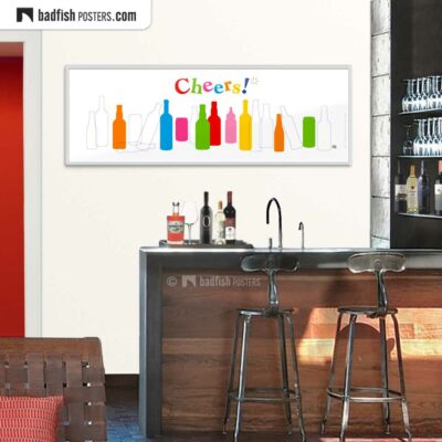 Cheers | XL Graphic Poster | © BadFishPosters.com