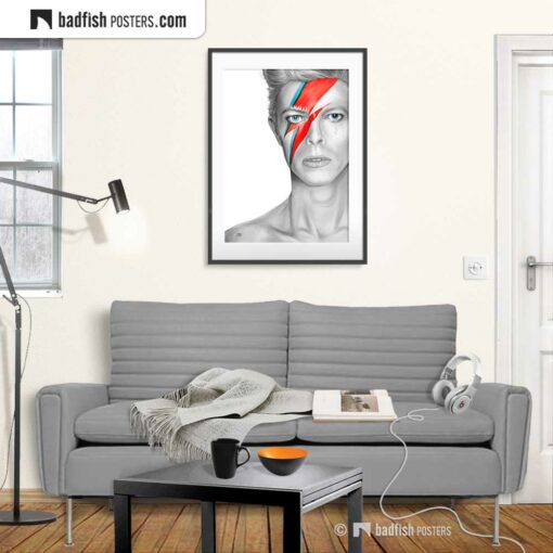 David Bowie | Aladdin Sane | Art Poster | Gallery Image | © BadFishPosters.com