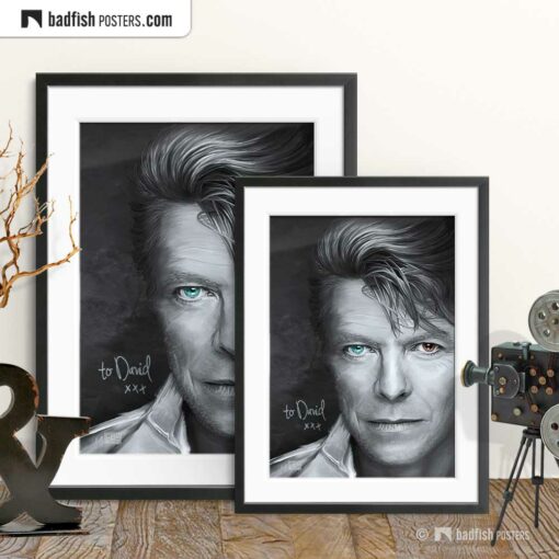 David Bowie | Tribute to David | Art Poster | Gallery Image | © BadFishPosters.com
