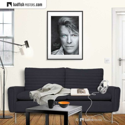 David Bowie | Tribute to David | Art Poster | Gallery Image | © BadFishPosters.com