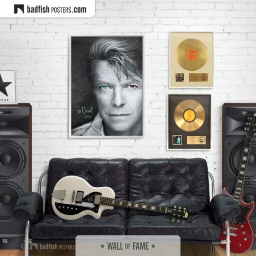 David Bowie | Tribute to David | Art Poster | Gallery Image | © BadFishPosters.com