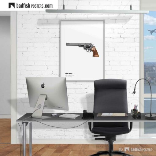 Dirty Harry - Magnum | Movie Art Poster | Gallery Image | © BadFishPosters.com