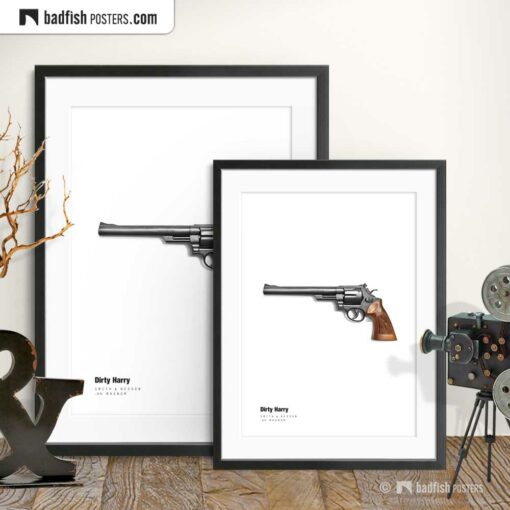 Dirty Harry - Magnum | Movie Art Poster | Gallery Image | © BadFishPosters.com