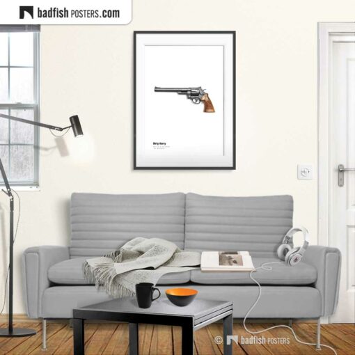 Dirty Harry - Magnum | Movie Art Poster | Gallery Image | © BadFishPosters.com