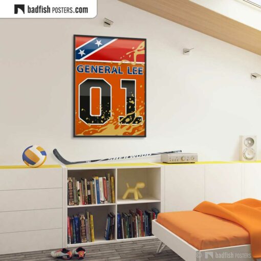 The Dukes of Hazzard - General Lee | Movie Art Poster | Gallery Image | © BadFishPosters.com