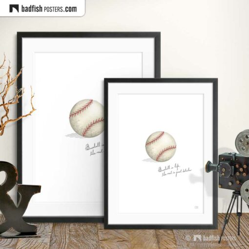 Field Of Dreams | Baseball Is Life | Movie Art Poster | Gallery Image | © BadFishPosters.com