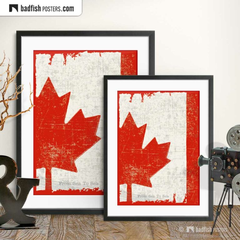 Flag Of Canada Poster Badfishposters