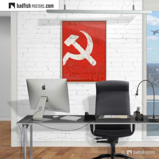 Flag Of The Soviet Union | Art Poster | Gallery Image | © BadFishPosters.com