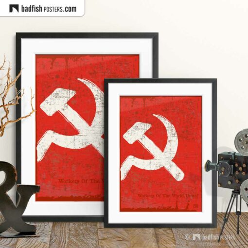 Flag Of The Soviet Union | Art Poster | Gallery Image | © BadFishPosters.com