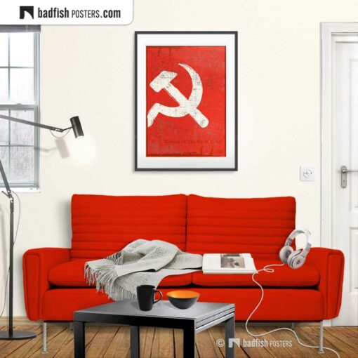 Flag Of The Soviet Union | Art Poster | Gallery Image | © BadFishPosters.com