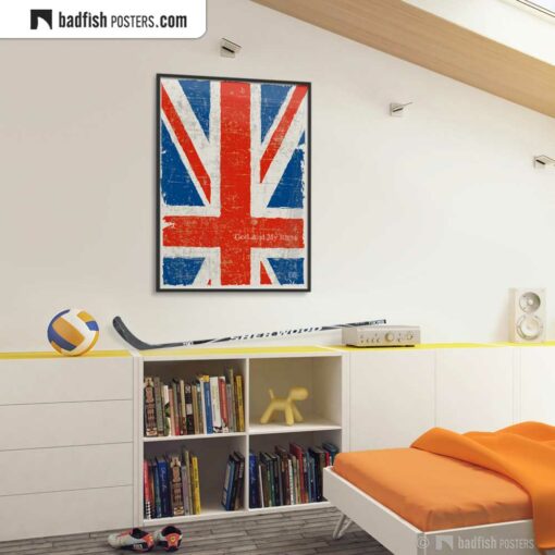 Flag Of The United Kingdom | Art Poster | Gallery Image | © BadFishPosters.com