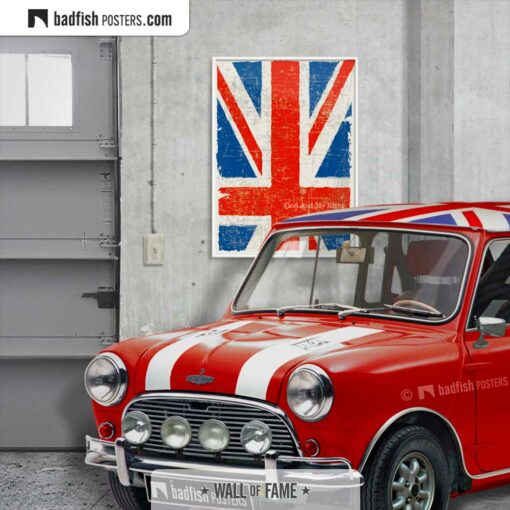 Flag Of The United Kingdom | Art Poster | Gallery Image | © BadFishPosters.com