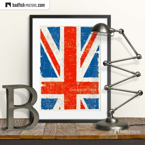 Flag Of The United Kingdom | Art Poster | © BadFishPosters.com