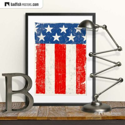 Flag Of The United States | Art Poster | © BadFishPosters.com