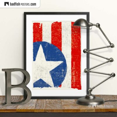 Flag Of The United States | Art Poster | © BadFishPosters.com