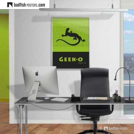 Geek-o | Graphic Poster | Gallery Image | © BadFishPosters.com