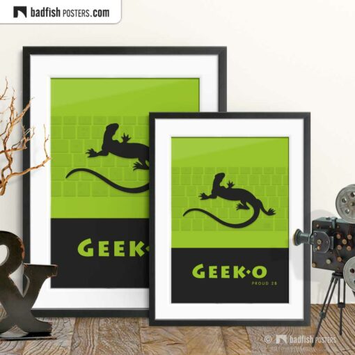 Geek-o | Graphic Poster | Gallery Image | © BadFishPosters.com