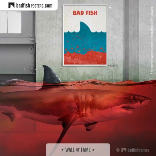 Jaws | Bad Fish | Movie Art Poster | Gallery Image | © BadFishPosters.com