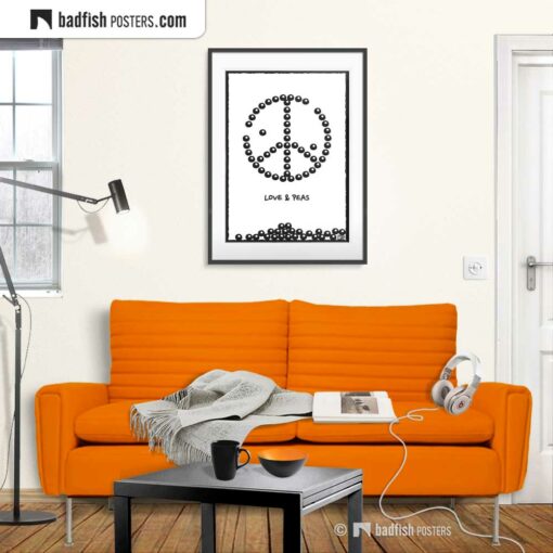Love And Peas | Comic Style Poster | Gallery Image | © BadFishPosters.com