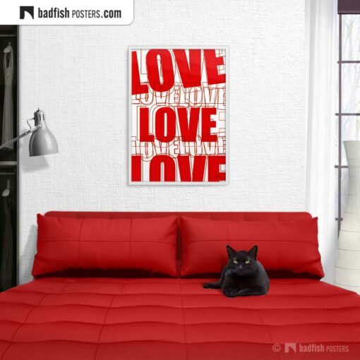 Love | Graphic Poster | Gallery Image | © BadFishPosters.com
