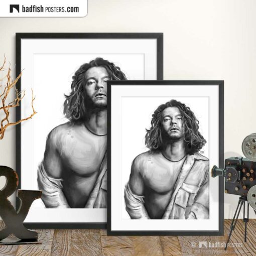 Michael Hutchence | INXS | Tribute to Michael | Art Poster | Gallery Image | © BadFishPosters.com